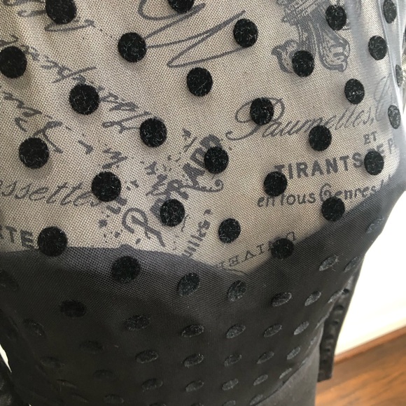 French Connection Leah Mesh Dot Dress - Picture 6 of 7